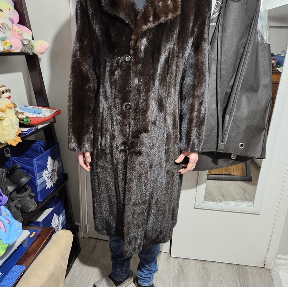 GENUINE MINK Sable colour men's 3/4 length mint condition. - Picture 8 of 10